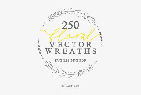 250 Wreaths Vector MEGAPack