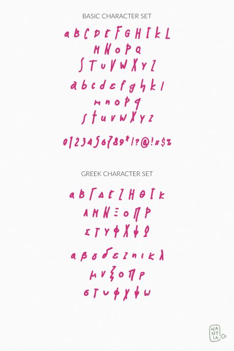 Muri Handcrafted Greek Font