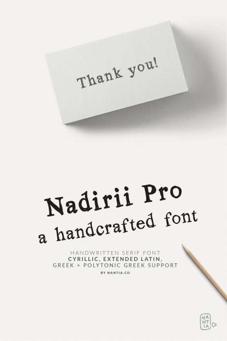 Nadirii Pro Greek Cyrillic Font