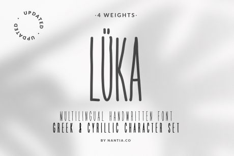 LÜKA HandWritten Multilingual Font