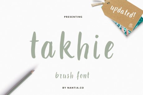 Takhie Brush Font