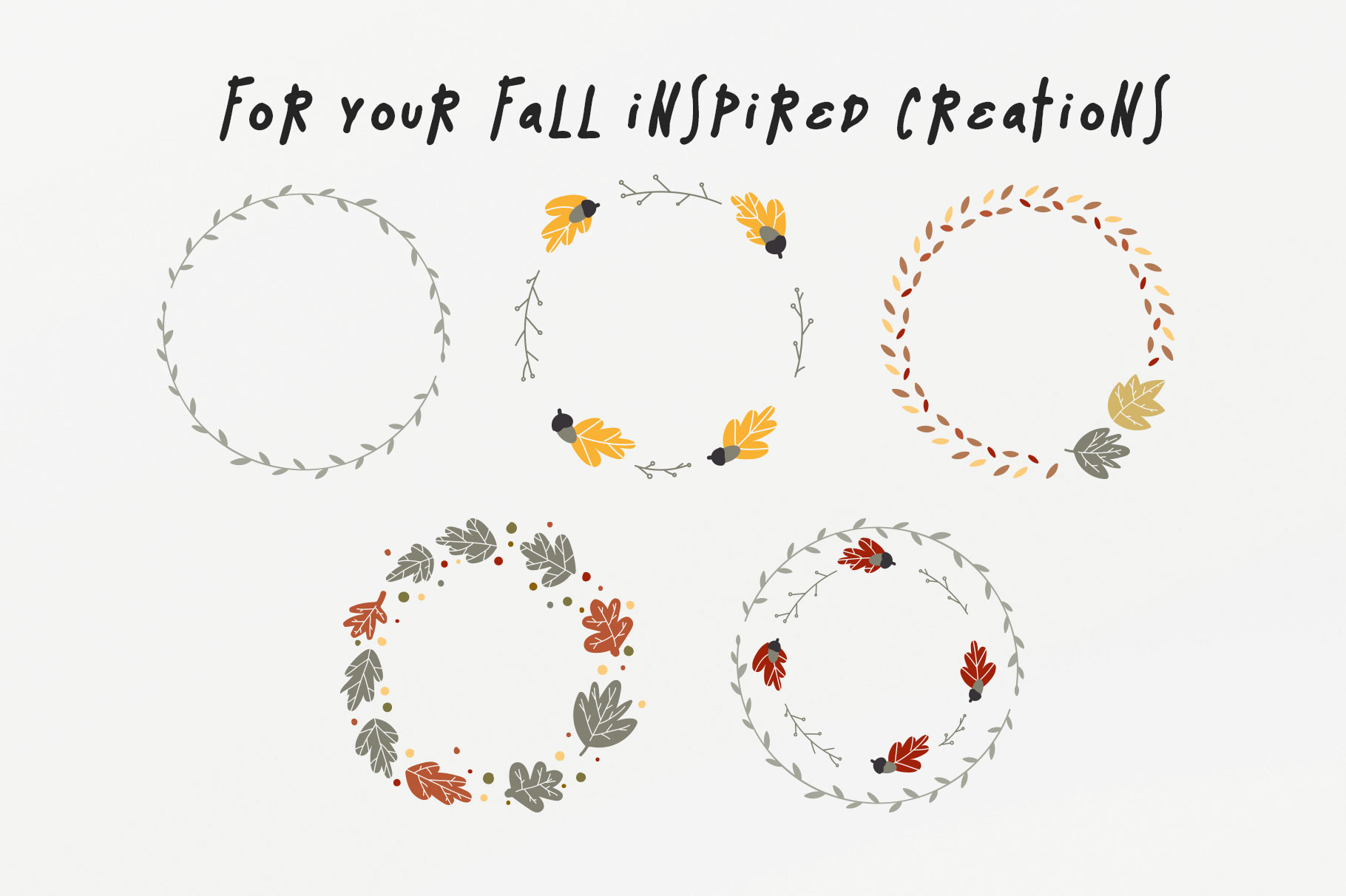 Download Free Free Fall Wreaths Vector Pack Nantia Co PSD Mockup Template