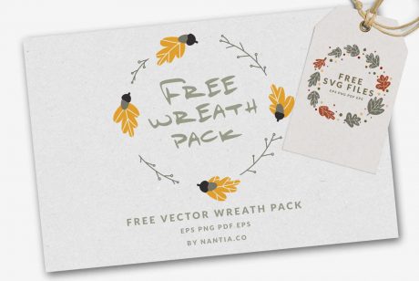 Free Fall Wreaths Vector Pack