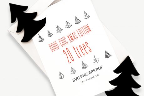 SVG Vector Christmas Trees