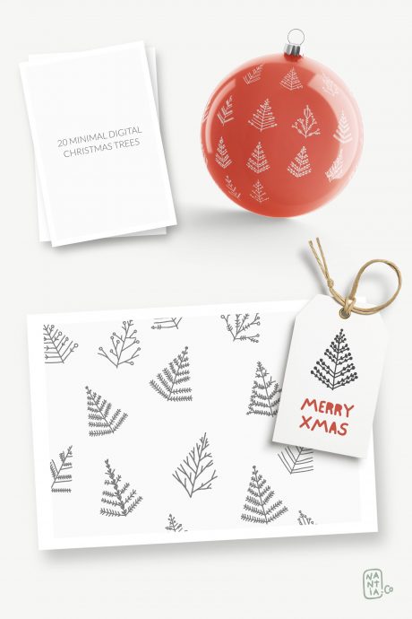 SVG Vector Christmas Trees