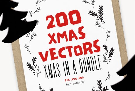 200 Christmas Vector Bundle