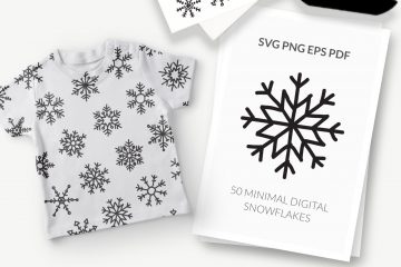 50 SVG Vector Snowflakes