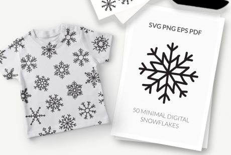 50 SVG Vector Snowflakes