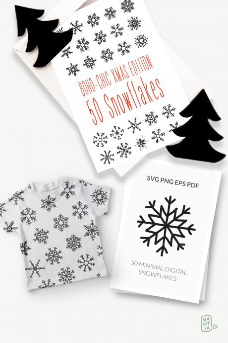 50 SVG Vector Snowflakes