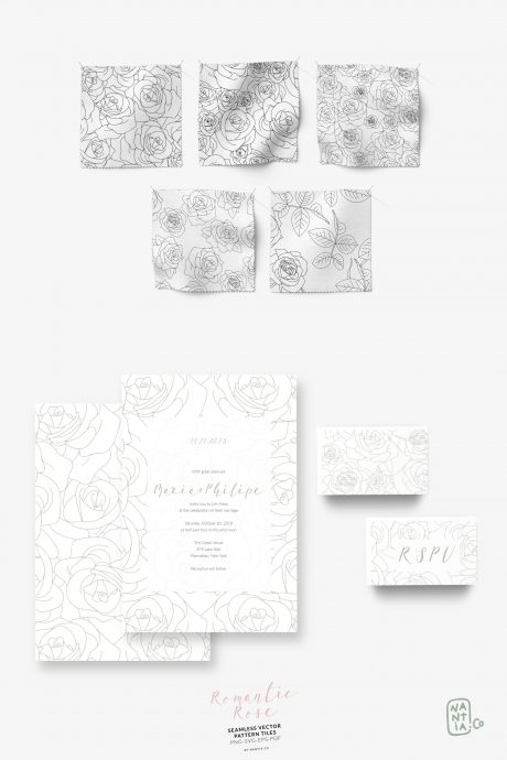 Romantic Rose Pattern Pack