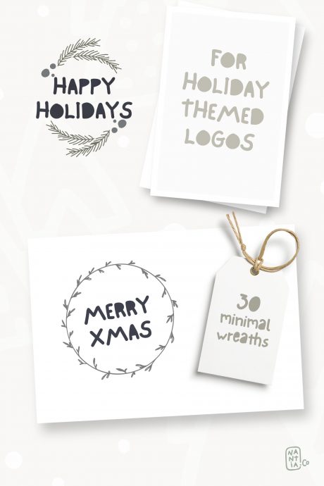 Sweet Christmas Vector Wreaths