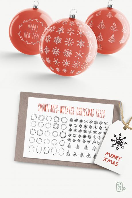 Boho-Chic Christmas Vectors Bundle