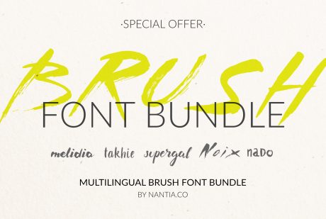 Brush Font Pack