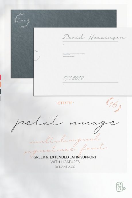 Petit Nuage Signature Font