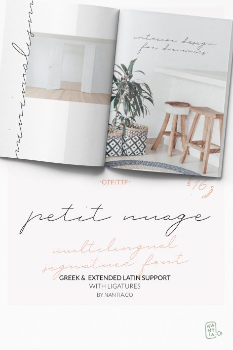 Petit Nuage Signature Font