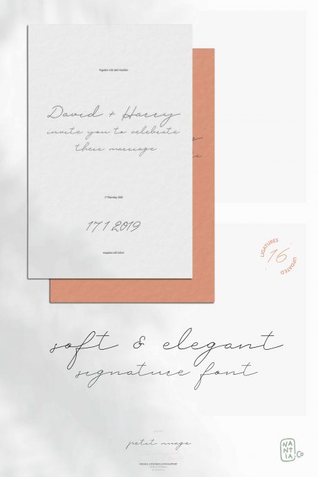 Petit Nuage Signature Font