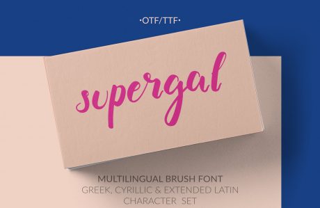 Supergal Casual Brush font