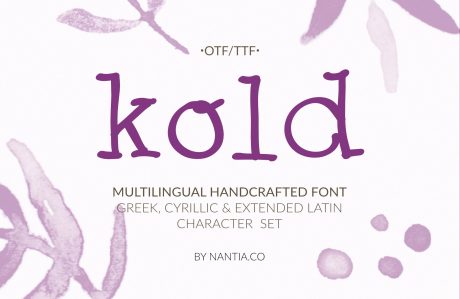 Cute Serif handwritten Font | Kold