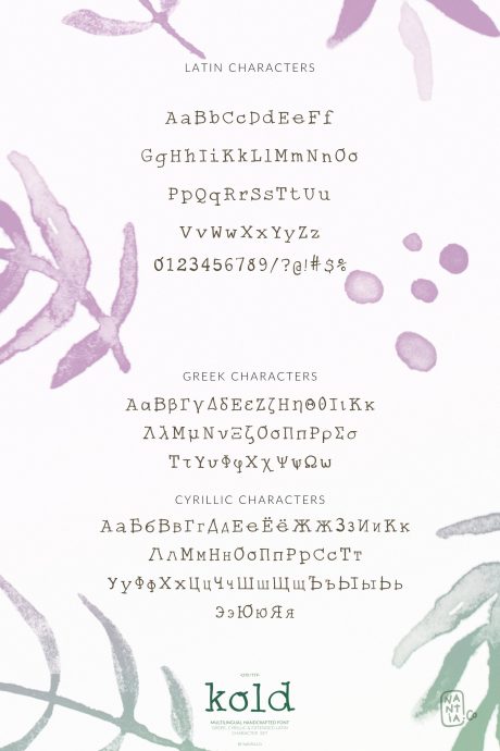 Cute Serif handwritten Font | Kold