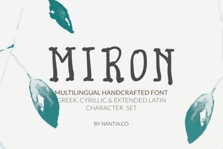 Miron Font Another Awesome Hand-Crafted Font