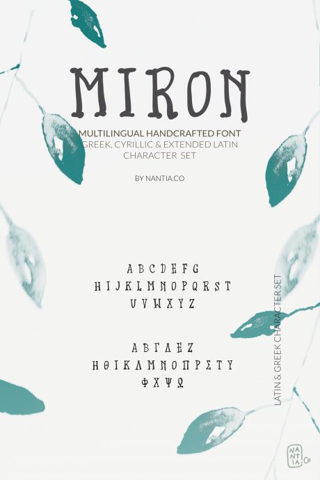 Miron Font Another Awesome Hand-Crafted Font