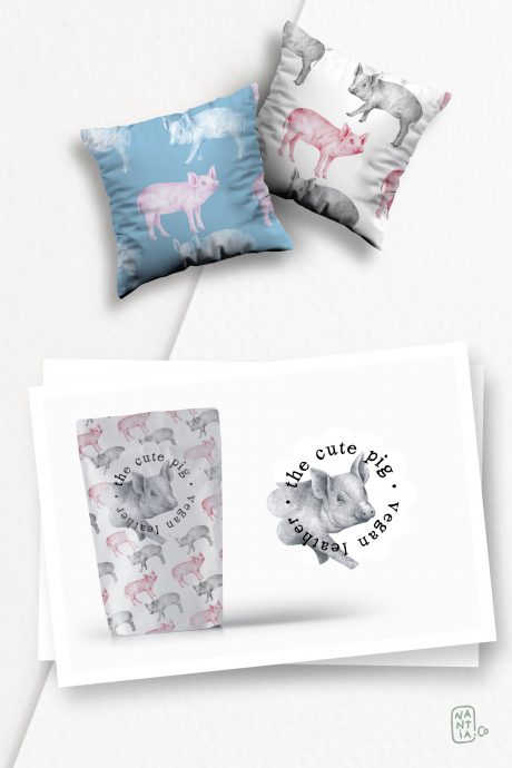 Hand drawn Pigs Illustrations