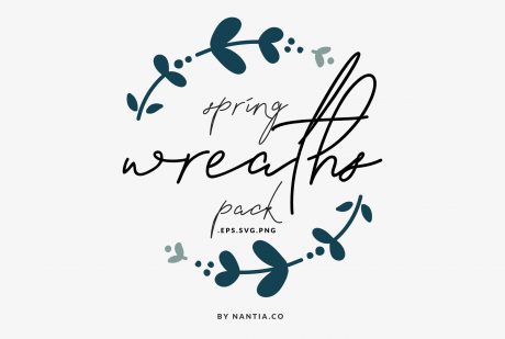 20 Spring Wreaths Vector Pack