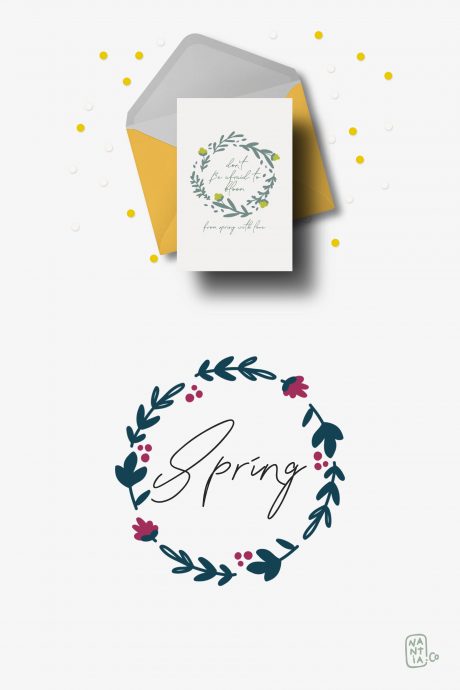 20 Spring Wreaths Vector Pack