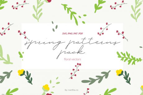 Spring Patterns Floral Vectors