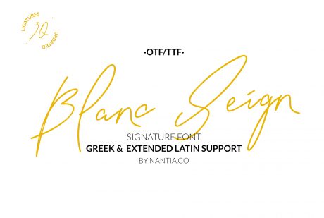 Signature Font Blanc Seing