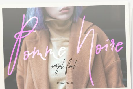 Script Font Pomme Noire