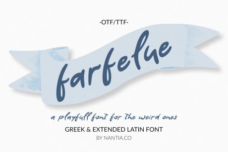 Farfelue, playful font for the weird ones