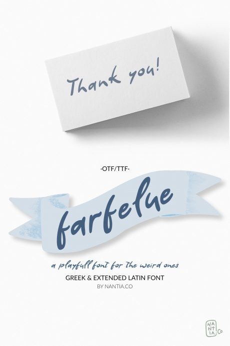 Farfelue, playful font for the weird ones