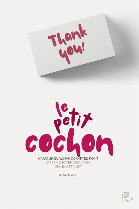 Chubby Font Le Petit Cochon