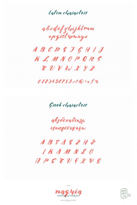 Multilingual Brush Font- Naquia Font