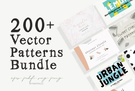 200 + Vector Patterns Bundle