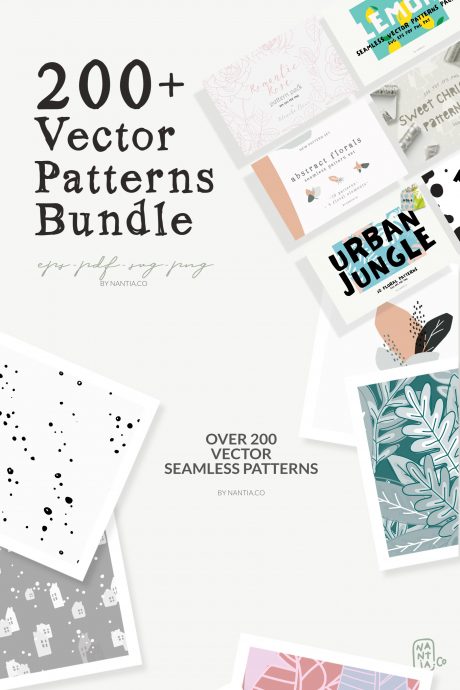 200 + Vector Patterns Bundle