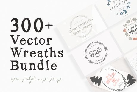 330 Vector Wreaths Mega Bundle