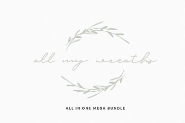 330 Vector Wreaths Mega Bundle