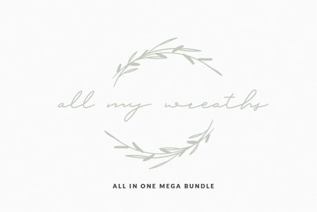 330 Vector Wreaths Mega Bundle