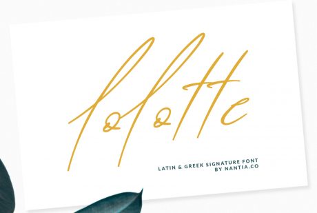 Lolotte Multilingual Signature Font