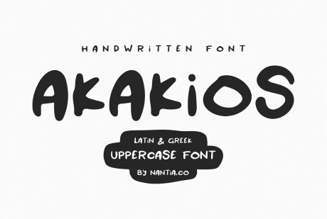 akakios uppercase font