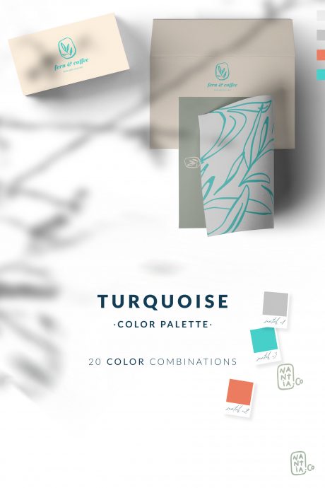 Turquoise Color Palette collection