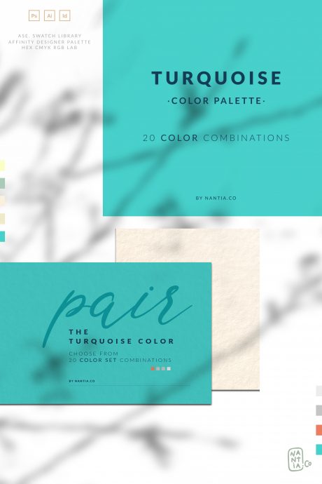 Turquoise Color Palette collection