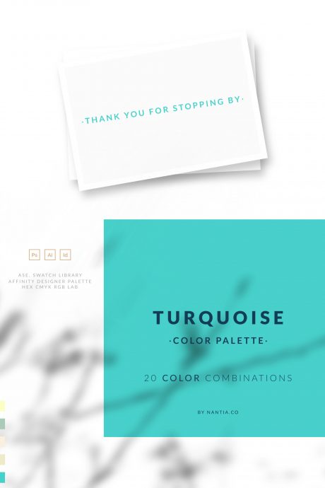 Turquoise Color Palette collection