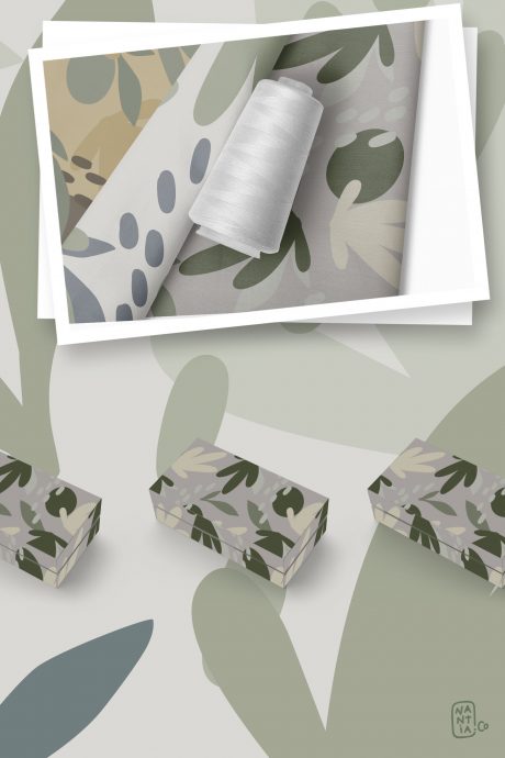 Camouflage Floral Pattern Set