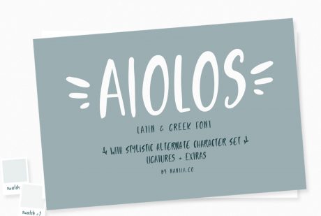 Aiolos Greek Font with extras