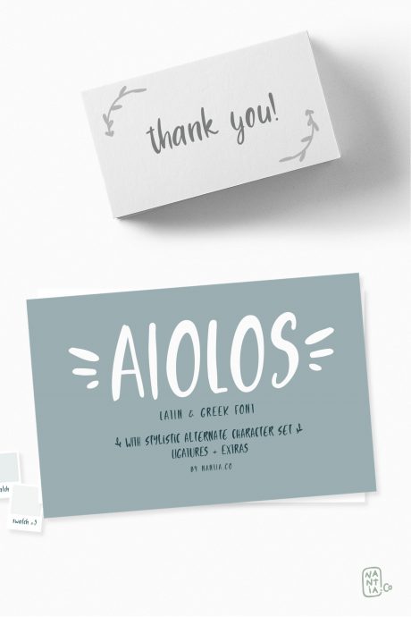 Aiolos Greek Font with extras