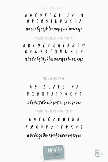 Aiolos Greek Font with extras