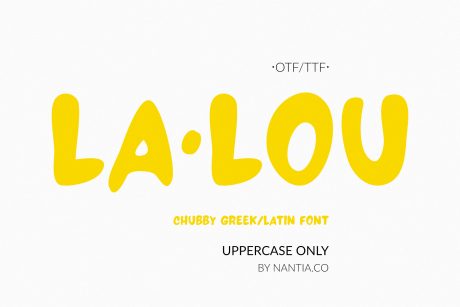 LALOU Greek Latin Chubby Font